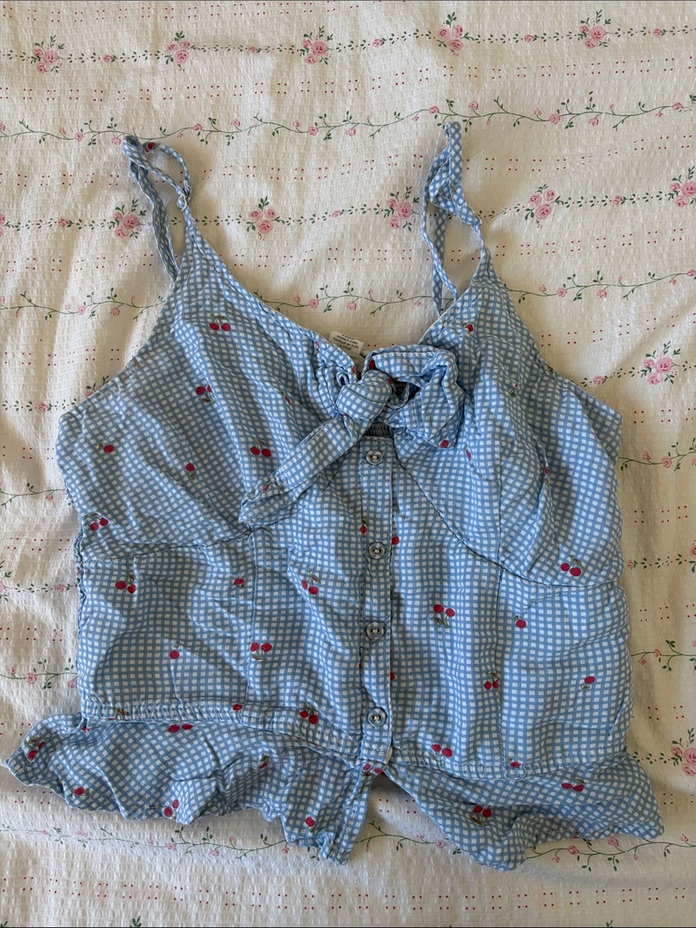 Blue Cherry Tank Top